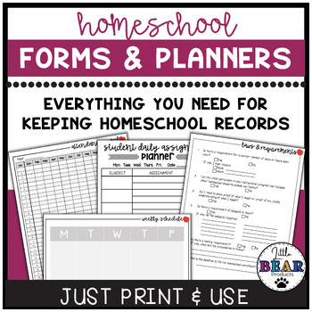 Preview of Homeschool Planner | Homeschool Schedule | Homeschooling
