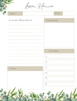 Preview of Homeschool Planner - Lesson Planner