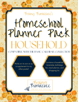 Preview of Homeschool Planner Pack - Household (Basic)