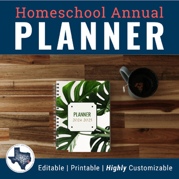 Preview of Homeschool Planner | Printable, Digital, Months, Weeks, Schedules, Customizable