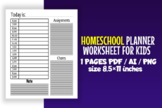 Homeschool Planner Worksheet