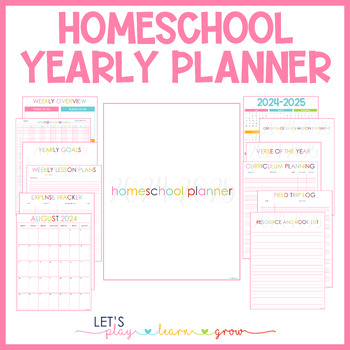 Preview of Homeschool Planner for 2023-2024 School Year