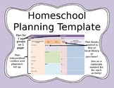 Homeschool Planning Template