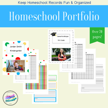 Preview of Homeschool Portfolio, Records, Memories, High-school Plan, Transcripts, College