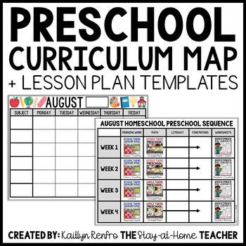 Preview of Preschool Curriculum & Lesson Plans Templates | Toddler Activities | Homeschool