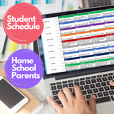 Homeschool Schedule Digital Distant Learning Parents and S