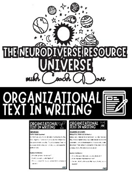 Preview of Homeschool/Self-Paced Learning: Organizational Text in Writing Activity Packet