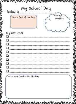 Homeschool Student Daily Log by An Orthodox Mom's Learning Pages