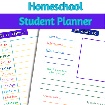 Sports-themed Printable Elementary Student Planner -  in 2023  Student  planner, Homeschool student planner, Homeschool students