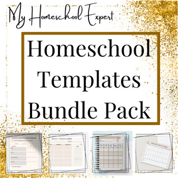 Preview of Homeschool Template Bundle Pack