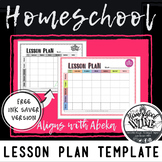 Homeschool Weekly Lesson Plan Template Abeka