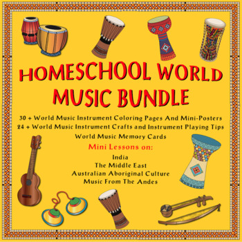 Preview of Homeschool World Music Bundle - Diversifying Music Class