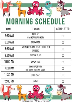 Preview of Homeschooling Schedule
