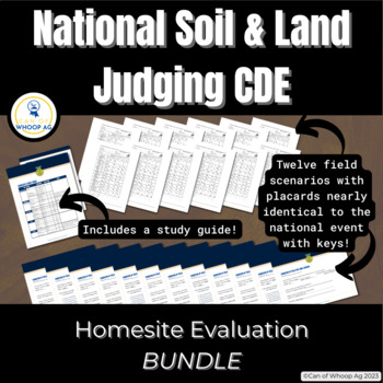 Preview of Homesite Evaluation Prep Materials BUNDLE: FFA Soil & Land Judging CDE
