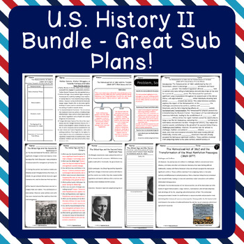 Preview of Homestead Act, Gilded Age, and Journey Towards Fairness U.S. History Activities