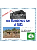 Homestead Act:  Information Sheet and Booklet