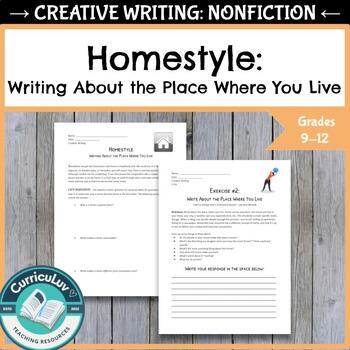 Preview of Homestyle: Writing About the Place Where You Live, Memoir Prewriting, EDITABLE