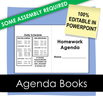 Preview of Homework Agenda Book