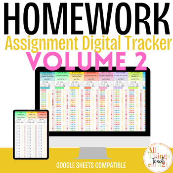 Preview of Homework/Assignment Tracker - Volume 2 (Fully Editable)