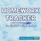 Homework Assignment Tracker for Middle and High School