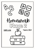 Homework Booklet | Homework | Maths and English | Year 3 |