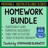 Science Homework Bundle | Printable & Digital