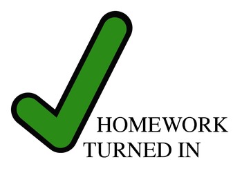 Preview of Homework Check Posters - Clip Art