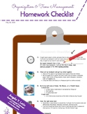 Homework Checklist (for independence and productivity)