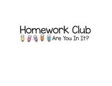 Homework Club Label