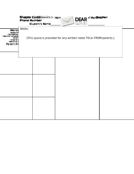Preview of Homework Cover Sheet Template