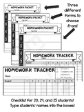 Homework Cover Sheet & Tracker on Google Drive