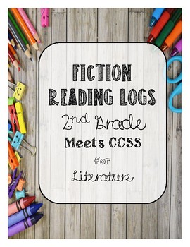 Preview of Homework *Fiction* Reading Logs for 2nd Grade *Editable*