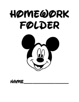 Preview of Homework Folder