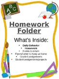 Homework Folder Cover