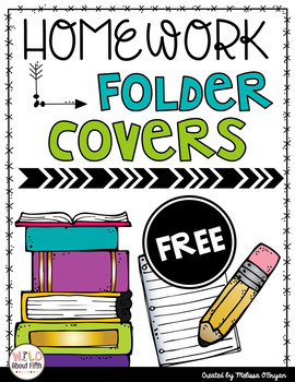 free homework folder cover