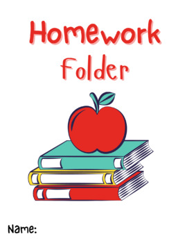 red homework folder