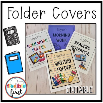 free editable homework folder cover