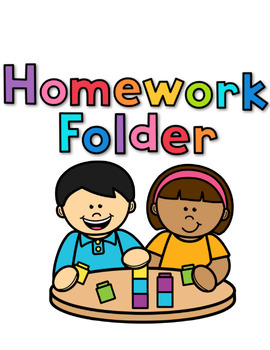homework folder cartoon