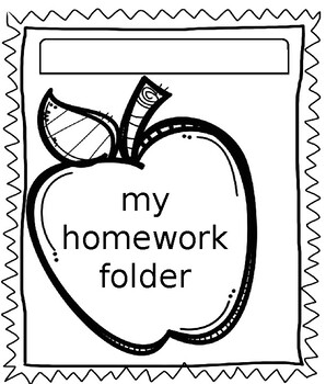 2nd grade homework folder cover