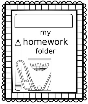 homework folder clipart