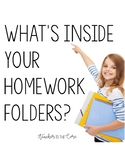 Homework Folder / Kid Helper: Reusable folder activities a