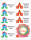 Homework Folder Labels - PORTUGUESE