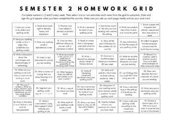 wonder homework grid