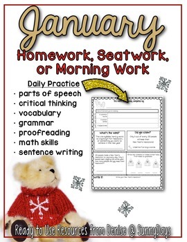 Preview of Homework Helpers for January