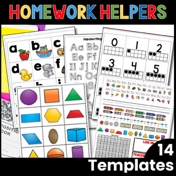 Preview of Homework Helpers for Kindergarten School to Home Resources