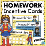 Homework Completion Punch Cards for Incentives Motivation 