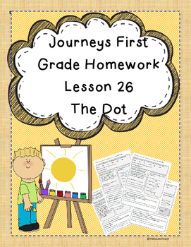 Preview of Homework Journeys Lesson 26 The Dot