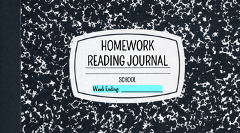 Preview of Homework Lab Reading Journal - Google Slides Online Journal