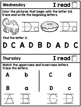 preschool homework packet printable