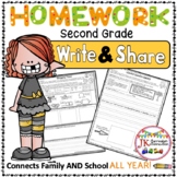 Homework Packet  for an ENTIRE year of Second Grade: Write & Share